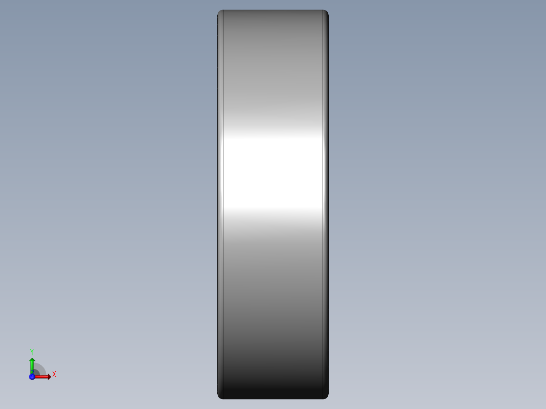 深沟球轴承 6004左视图