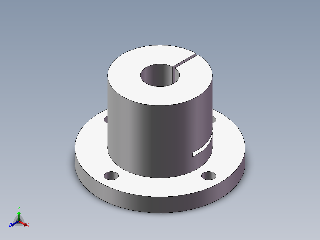 光轴固定座正等轴测图