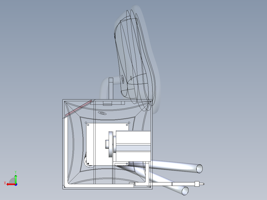 B3004022-COVID19 便携式呼吸机后视图
