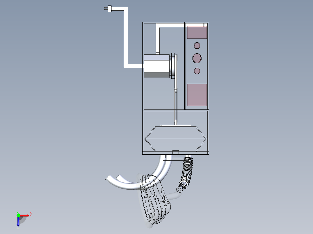 B3004022-COVID19 便携式呼吸机俯视图