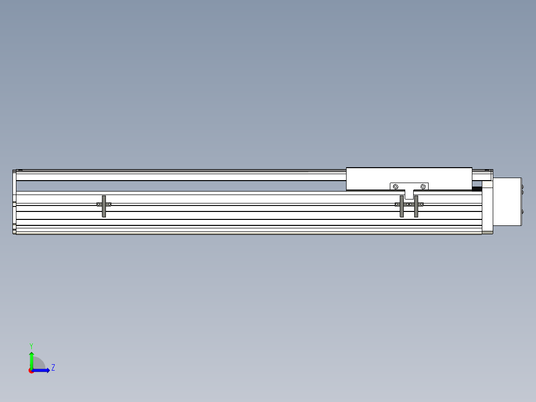Toyo东佑达直线模组-ETH22-550-BL-400W左视图