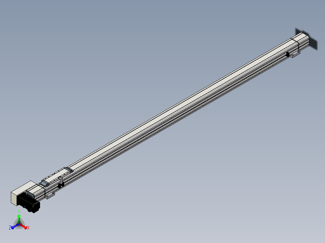 Toyo东佑达直线模组-M65-S-1750-L-M40-C4正等轴测图