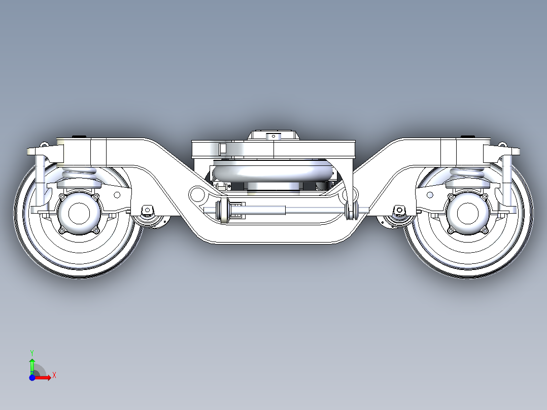 SW-160转向架前视图