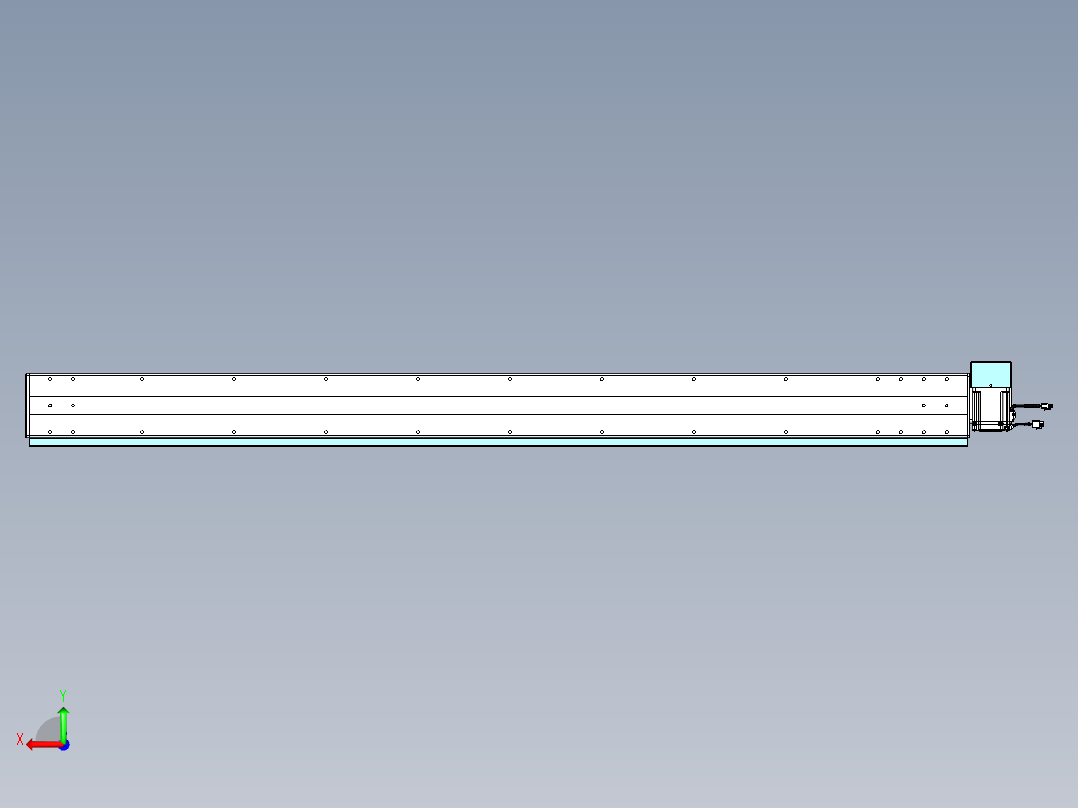 威洛博VBC同步带传动一无尘环境VBC14-L45-S1750-BRD-ZP75-C3后视图