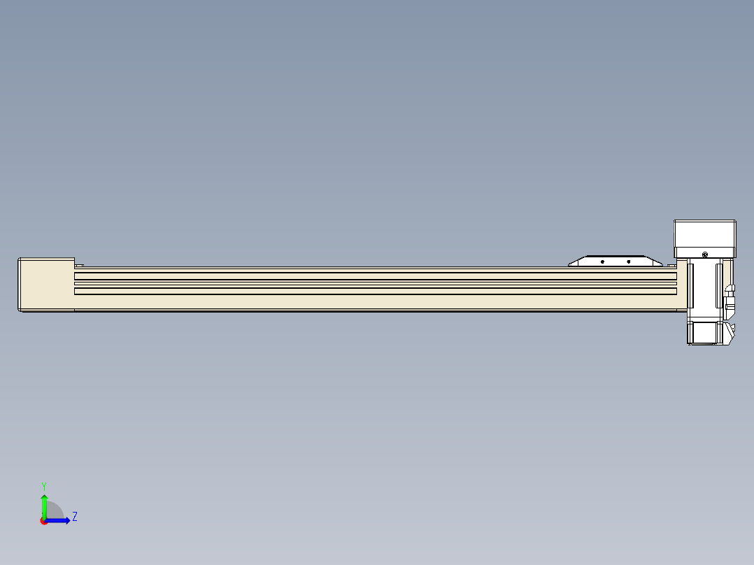 同步带全封闭直线模组TPA-HCB-65S-90-L500-ML-Y-P10-N3左视图