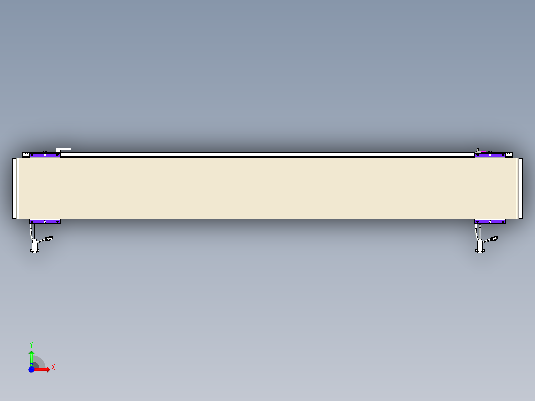 威洛博VL系列直线电机模组-2VL22H1-S1450前视图