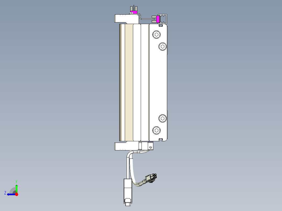 威洛博VL系列直线电机模组-2VL22H1-S1450右视图