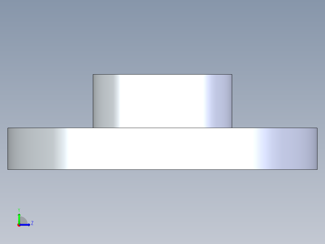 CPVC管件23-Sch80_Flange One-Piece_SOC_9851-012_1.25in左视图