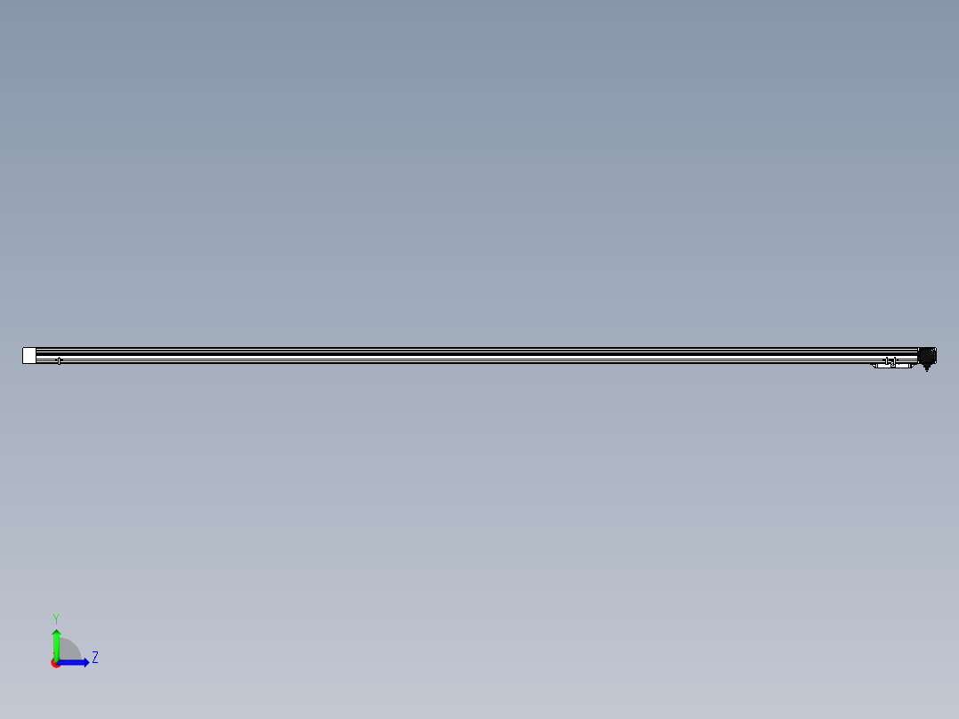 Toyo东佑达直线模组-M65M-X78-3200-L-P40-C4左视图