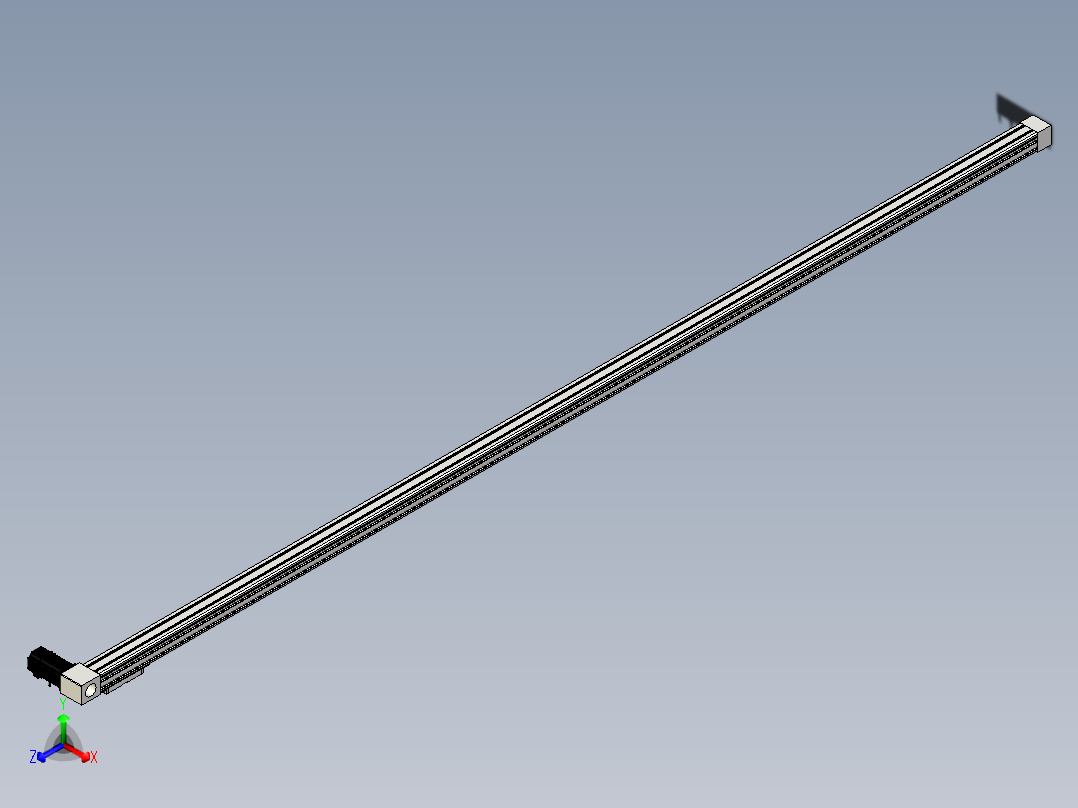 Toyo东佑达直线模组-M65M-X78-3200-L-P40-C4正等轴测图