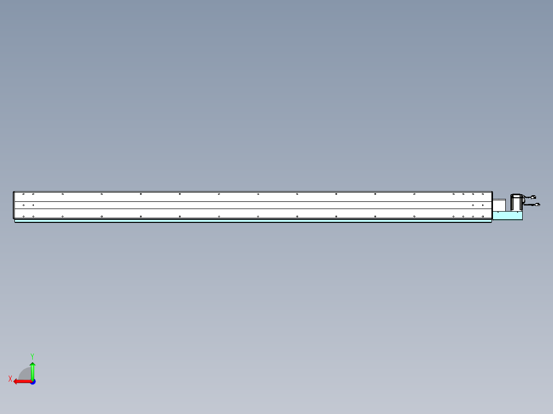 威洛博VBC同步带传动一无尘环境VBC14-L45-S2150-BL-ZP40-C3后视图