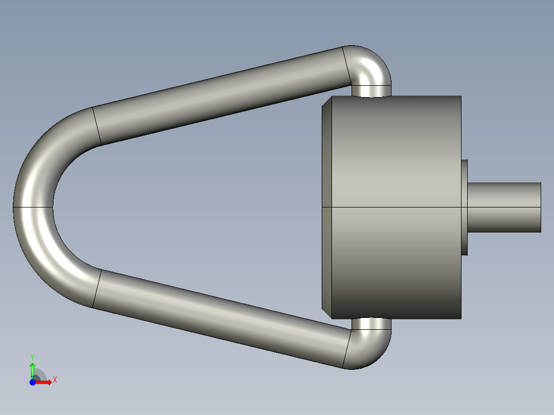 搖擺吊環SE-3D多系列多零件图纸模型前视图