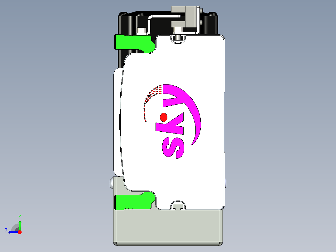 同步带滑台-半封闭B10H-L45-S1700-L-P40-D3右视图