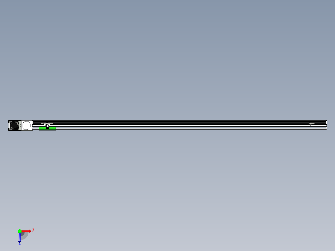 同步带滑台-半封闭B10H-L45-S1700-L-P40-D3俯视图