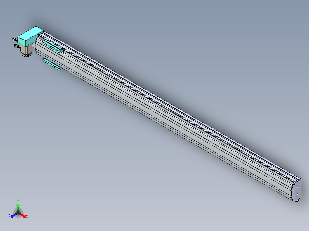 威洛博VBF同步带传动一般环境VBF14-L45-S1850-BRU-ZP40-C3正等轴测图