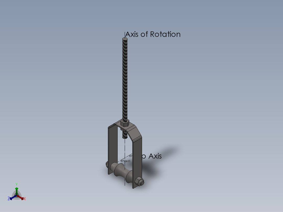 oller hanger正等轴测图