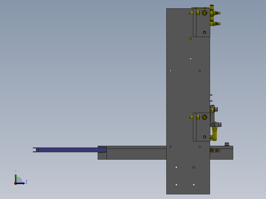 M35托盘定位左视图