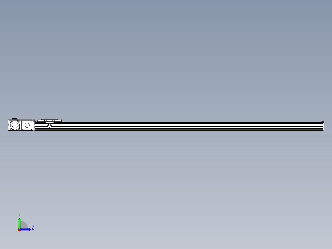 同步带全封闭直线模组TPA-HCB-110D-90-L1550-ML-C-P40-N3左视图