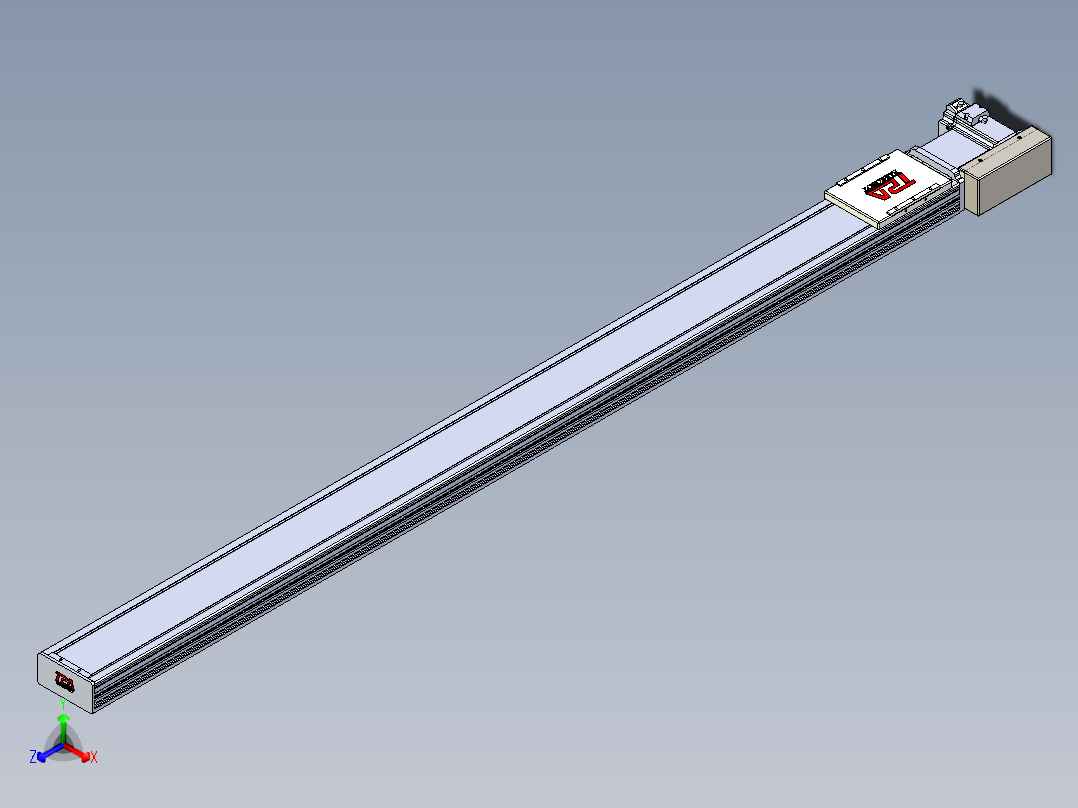 同步带全封闭直线模组TPA-HCB-110D-90-L1550-ML-C-P40-N3正等轴测图