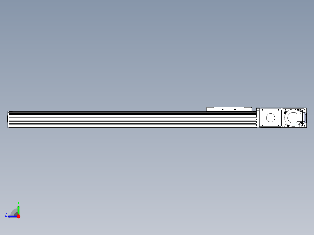 同步带全封闭直线模组TPA-HCB-110D-90-L600-MR-C-P40-N3右视图
