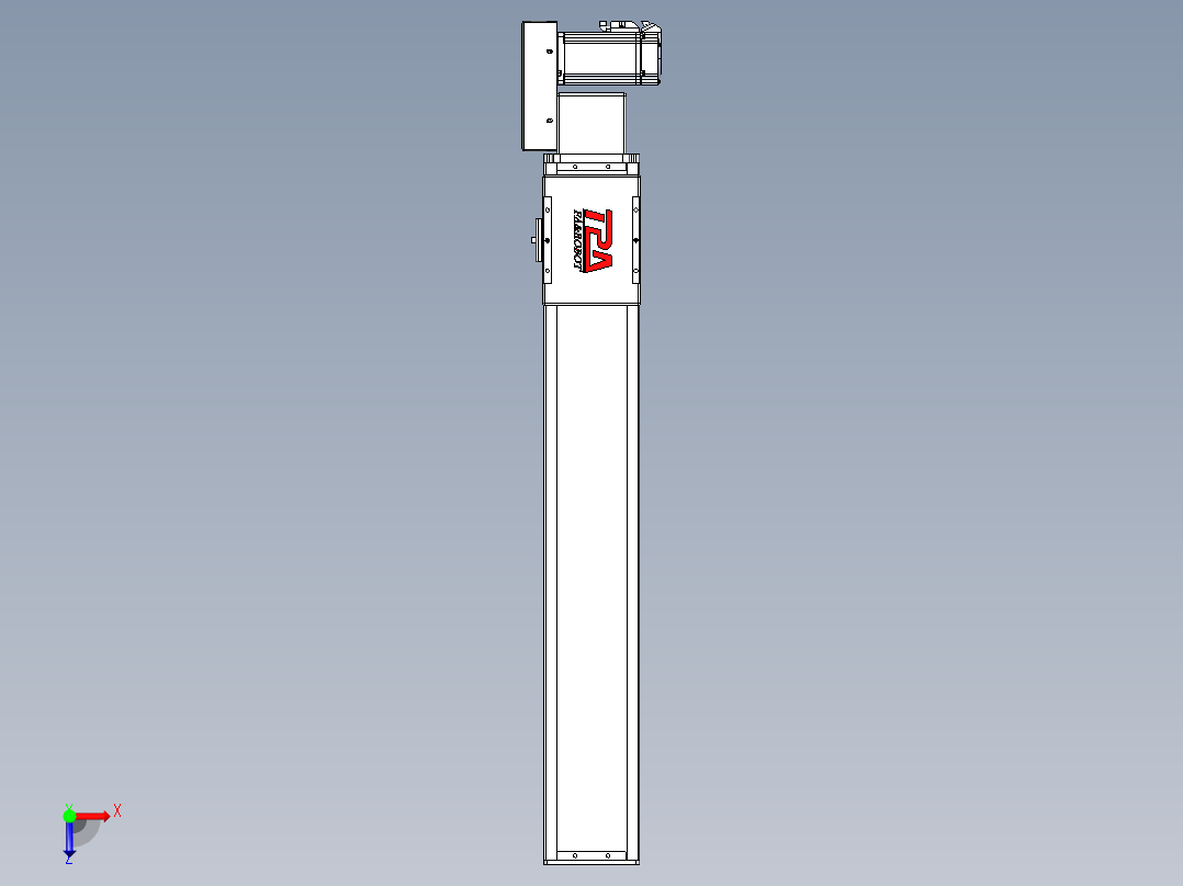 同步带全封闭直线模组TPA-HCB-110D-90-L600-MR-C-P40-N3俯视图