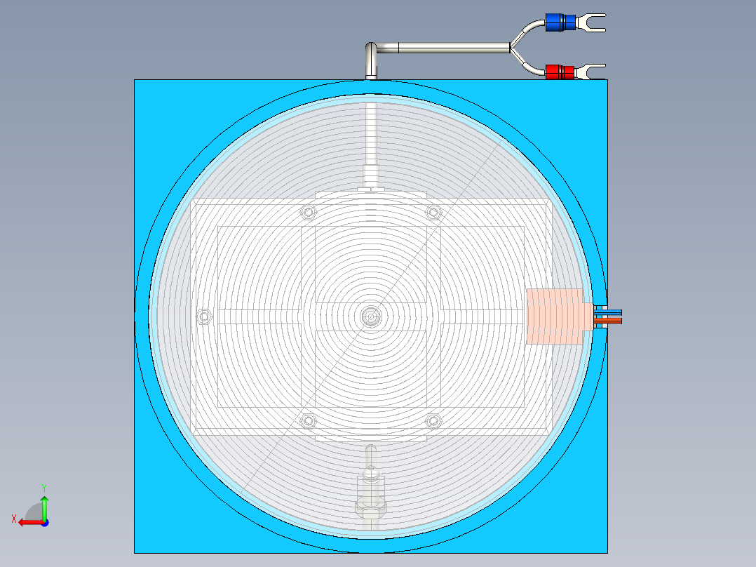透镜太阳能电源后视图