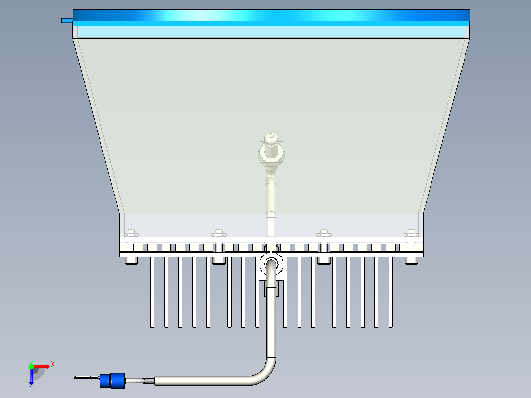 透镜太阳能电源俯视图