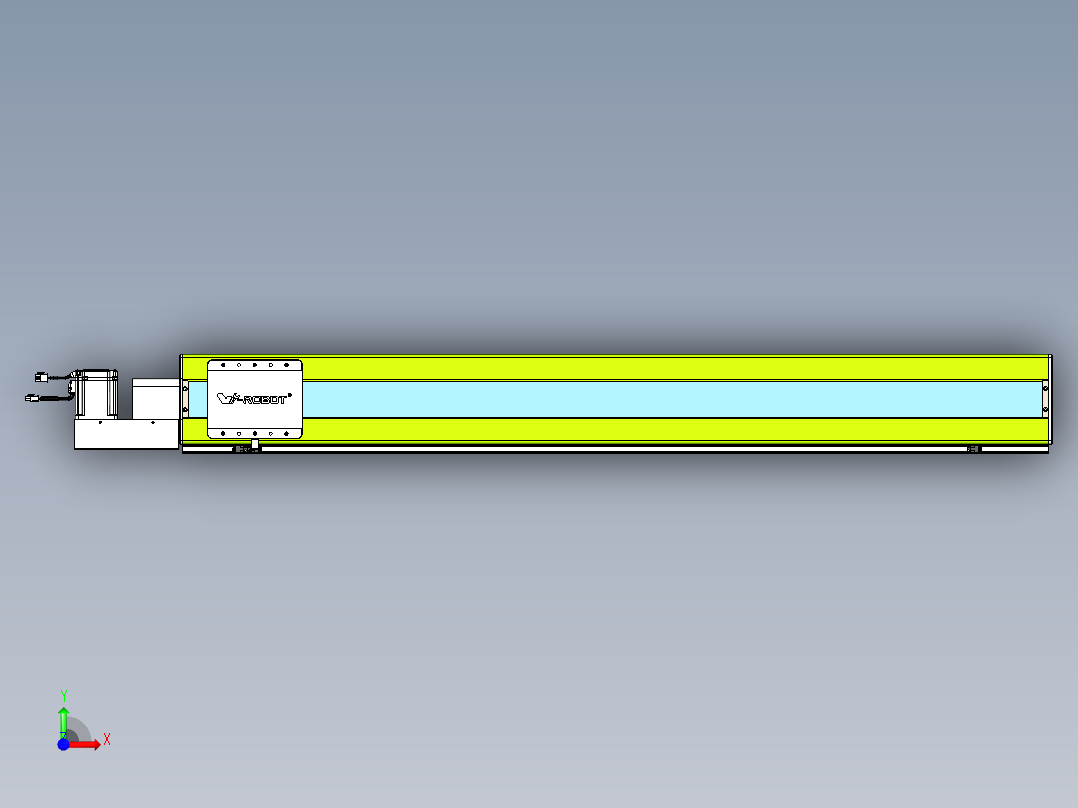 威洛博VBC同步带传动一无尘环境VBC17-L45-S1350-BL-ZP75-C3前视图