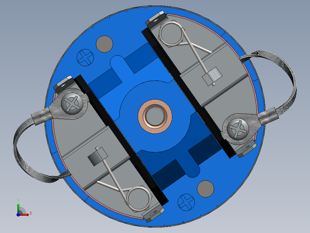 直流电动机3前视图