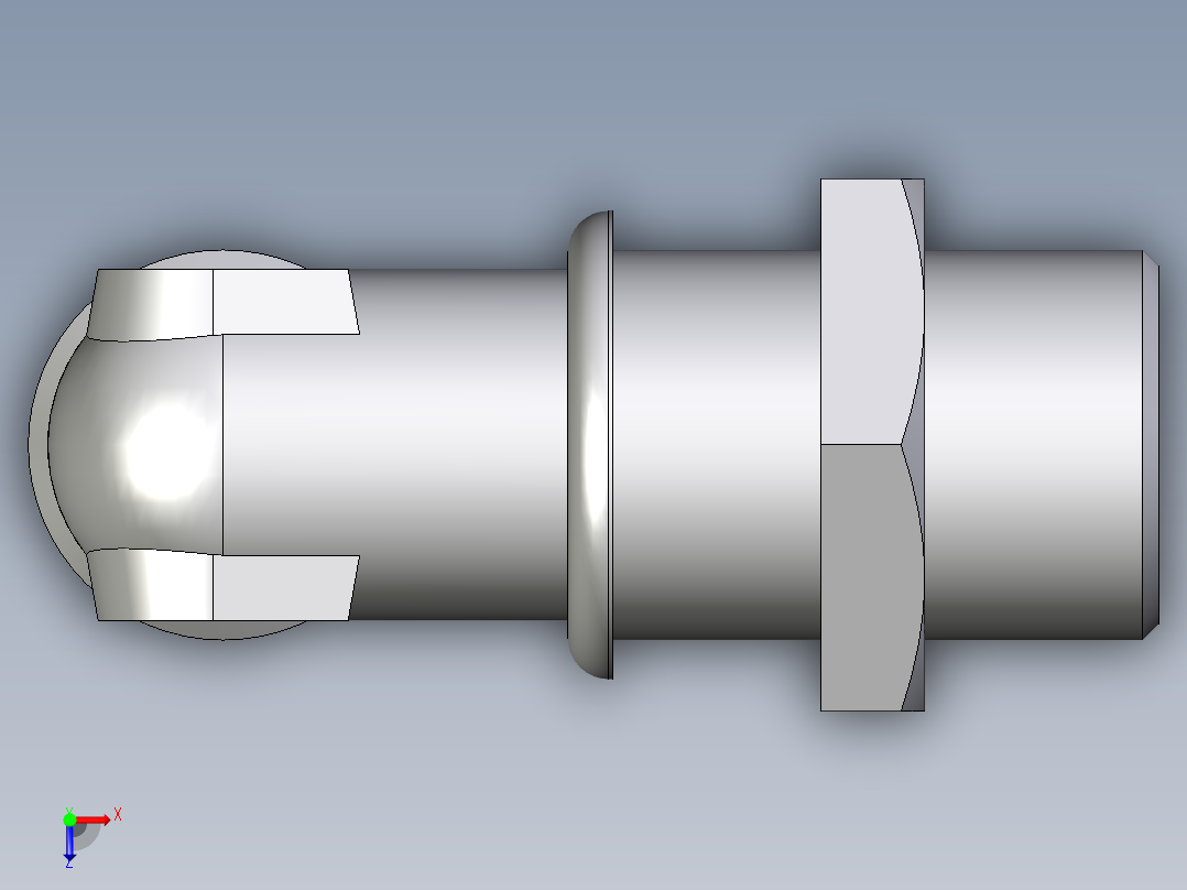 卡套式工业通用硬管接头EO_Bulkhead_elbow_WSV22LOMDCF俯视图