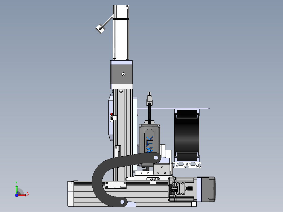 内嵌直交机械手XYG系列XYG322-A3前视图