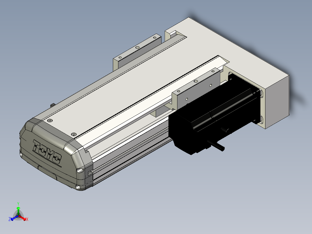 Toyo东佑达直线模组-ETH13-150-BR-200W+煞車主视图