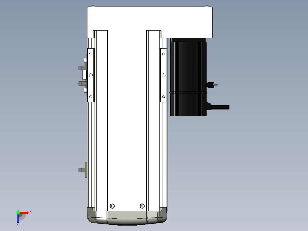 Toyo东佑达直线模组-ETH13-150-BR-200W+煞車俯视图