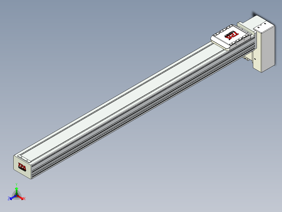 同步带全封闭直线模组TPA-HCB-85D-90-L900-LP-C-P20-N3主视图