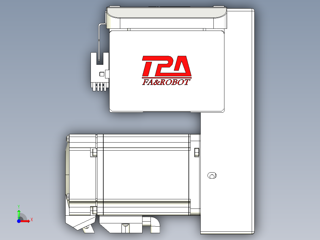 同步带全封闭直线模组TPA-HCB-85D-90-L900-LP-C-P20-N3前视图