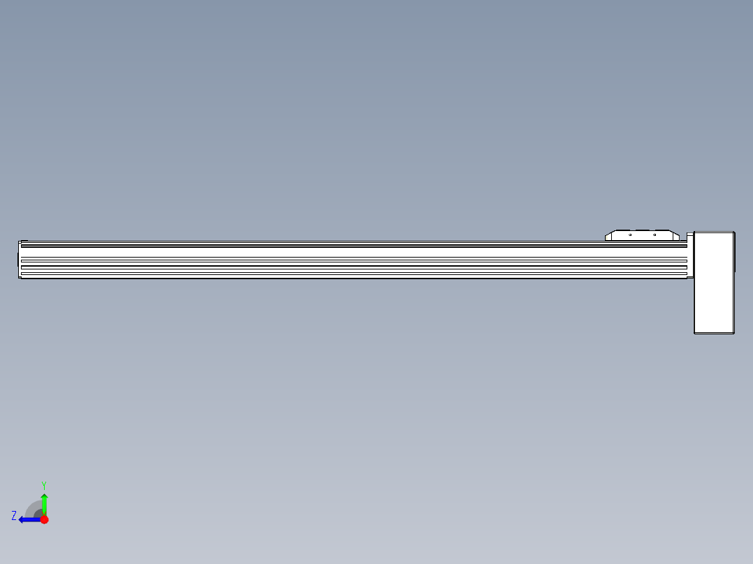 同步带全封闭直线模组TPA-HCB-85D-90-L900-LP-C-P20-N3右视图
