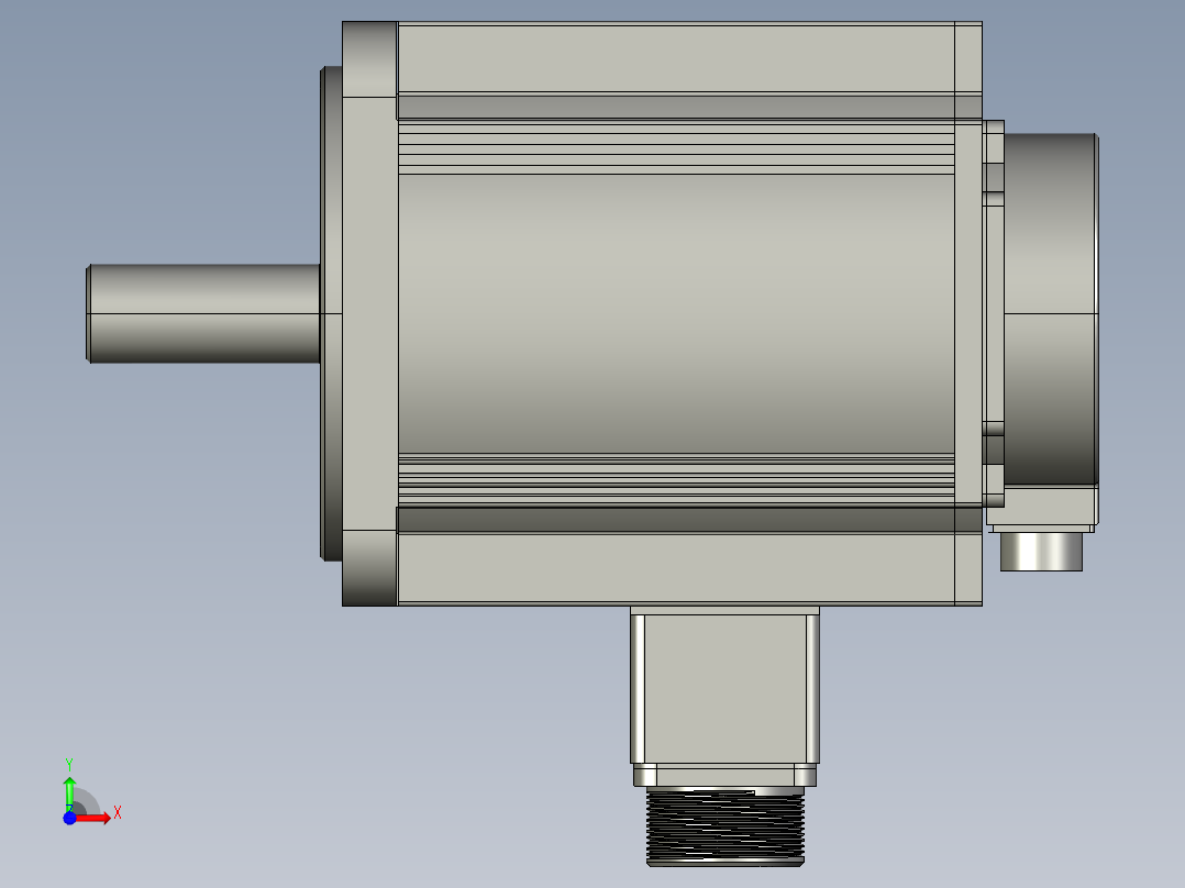 低压伺服电机MF3S-130CS(M)30BZ2-515-外形图前视图