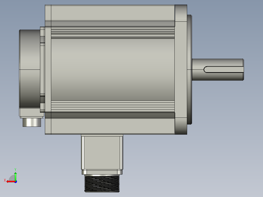 低压伺服电机MF3S-130CS(M)30BZ2-515-外形图后视图