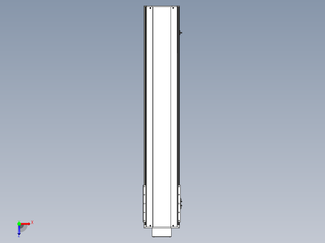 Toyo东佑达直线模组-ETH22-1050-BM-400W+煞車俯视图