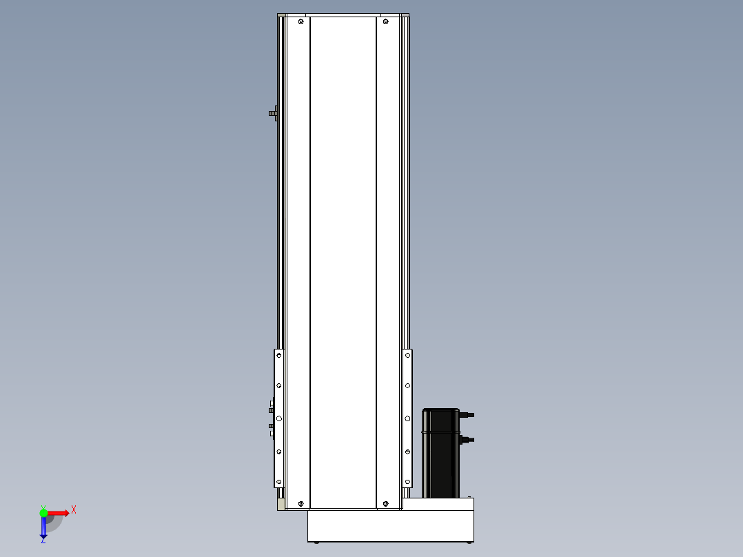 Toyo东佑达直线模组-ETH22-500-BL-400W+煞車俯视图