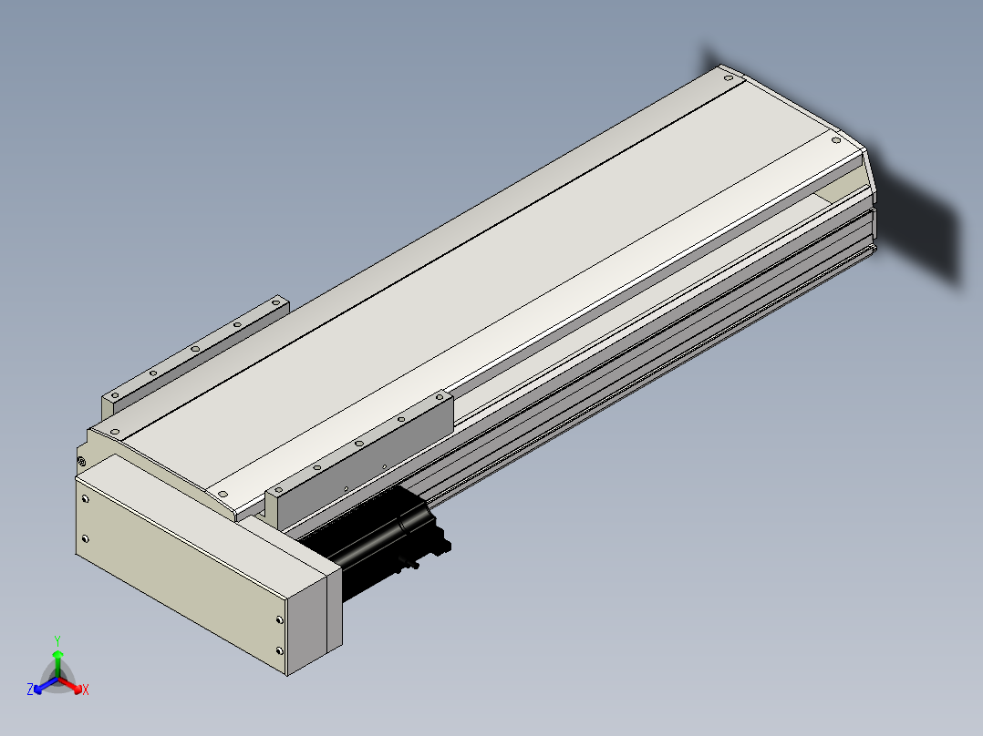 Toyo东佑达直线模组-ETH22-500-BL-400W+煞車正等轴测图