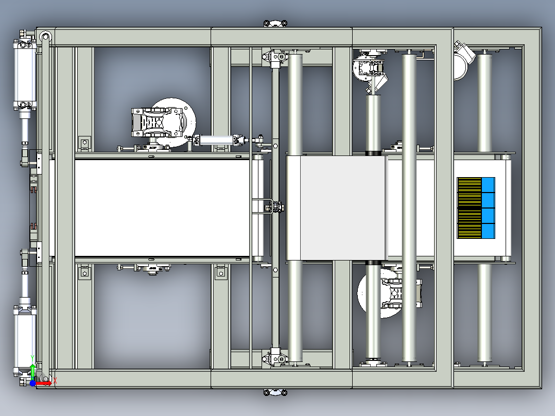 自动裹包机前视图
