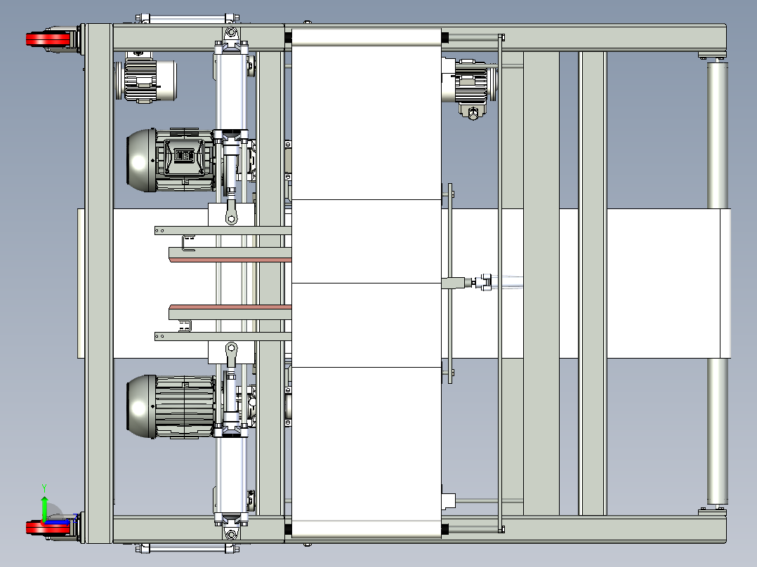 自动裹包机左视图
