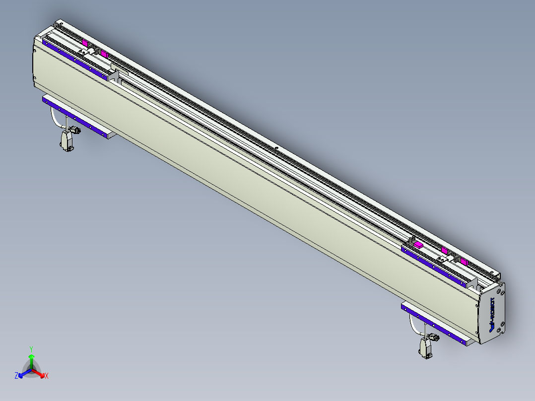 威洛博VL系列直线电机模组-2VL14S3-S900主视图