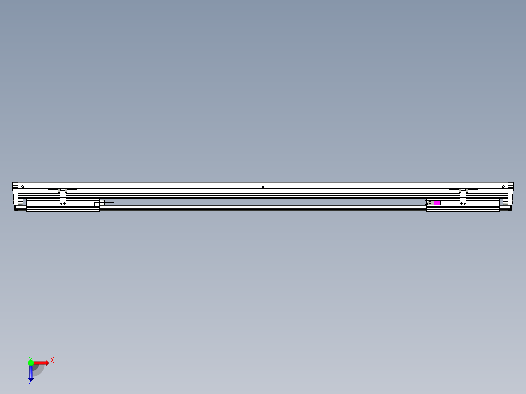 威洛博VL系列直线电机模组-2VL14S3-S900俯视图