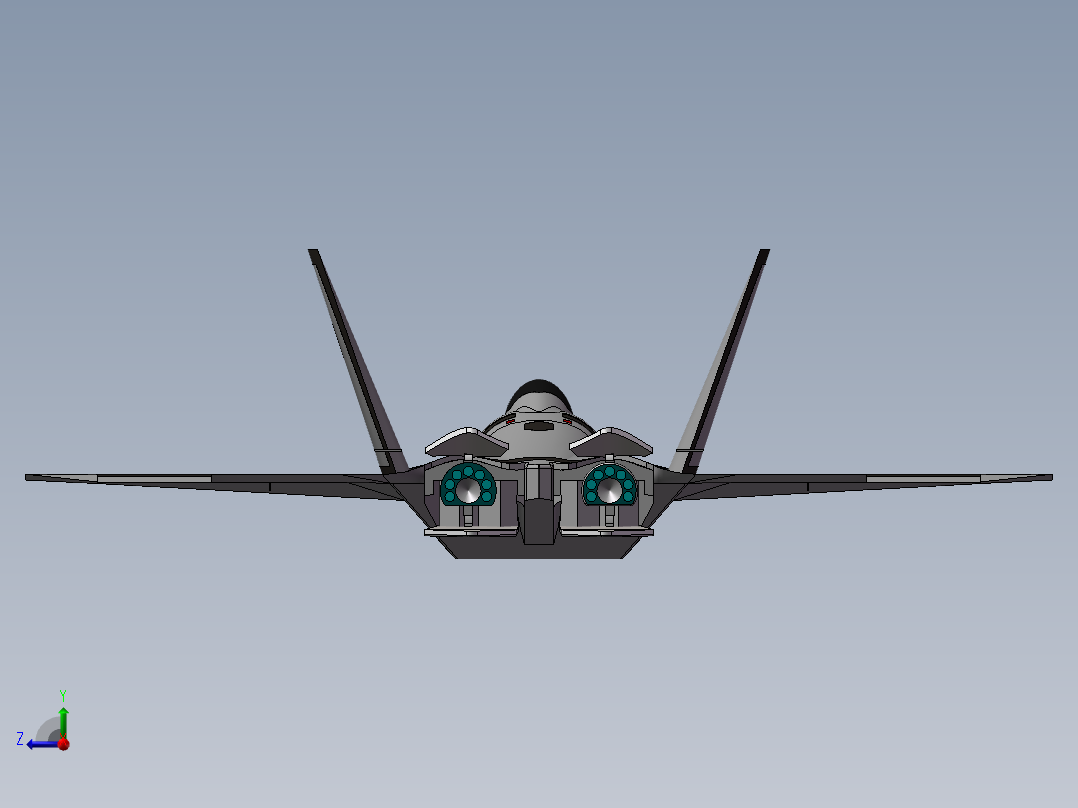 F22 复杂化右视图