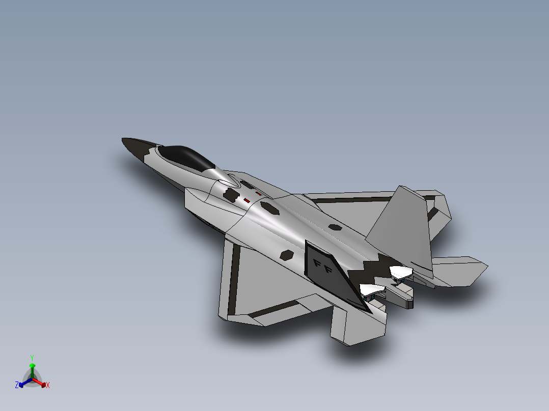 F22 复杂化正等轴测图