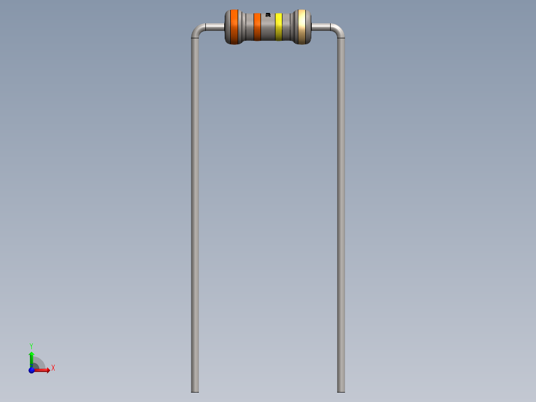 电容器 二极管 电阻器-Resistor 330K Ohm前视图