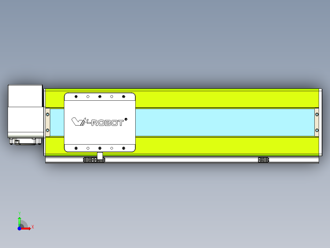 威洛博VBC同步带传动一无尘环境VBC17-L45-S400-BRD-ZP75-C3前视图
