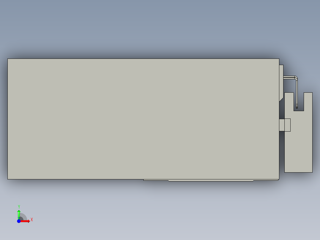 直线模组LHA6-S550-R-100W(16丝杆)设计图纸前视图